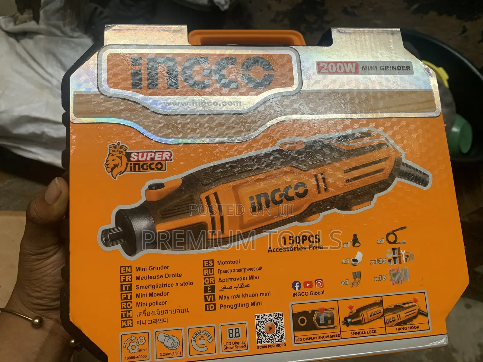 Ingco Mini Grinder 200w