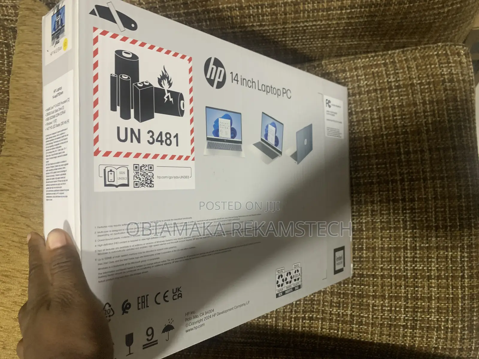 New Laptop HP 14-Dq1025cl 8GB Intel Core I3 SSD 256GB