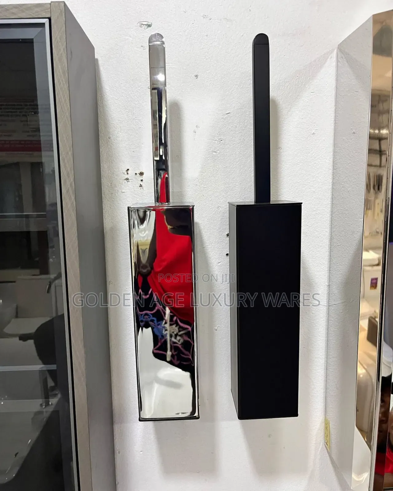 Square Wall Hung Toilet Brush