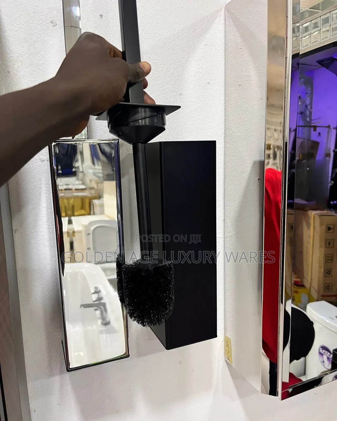 Square Wall Hung Toilet Brush