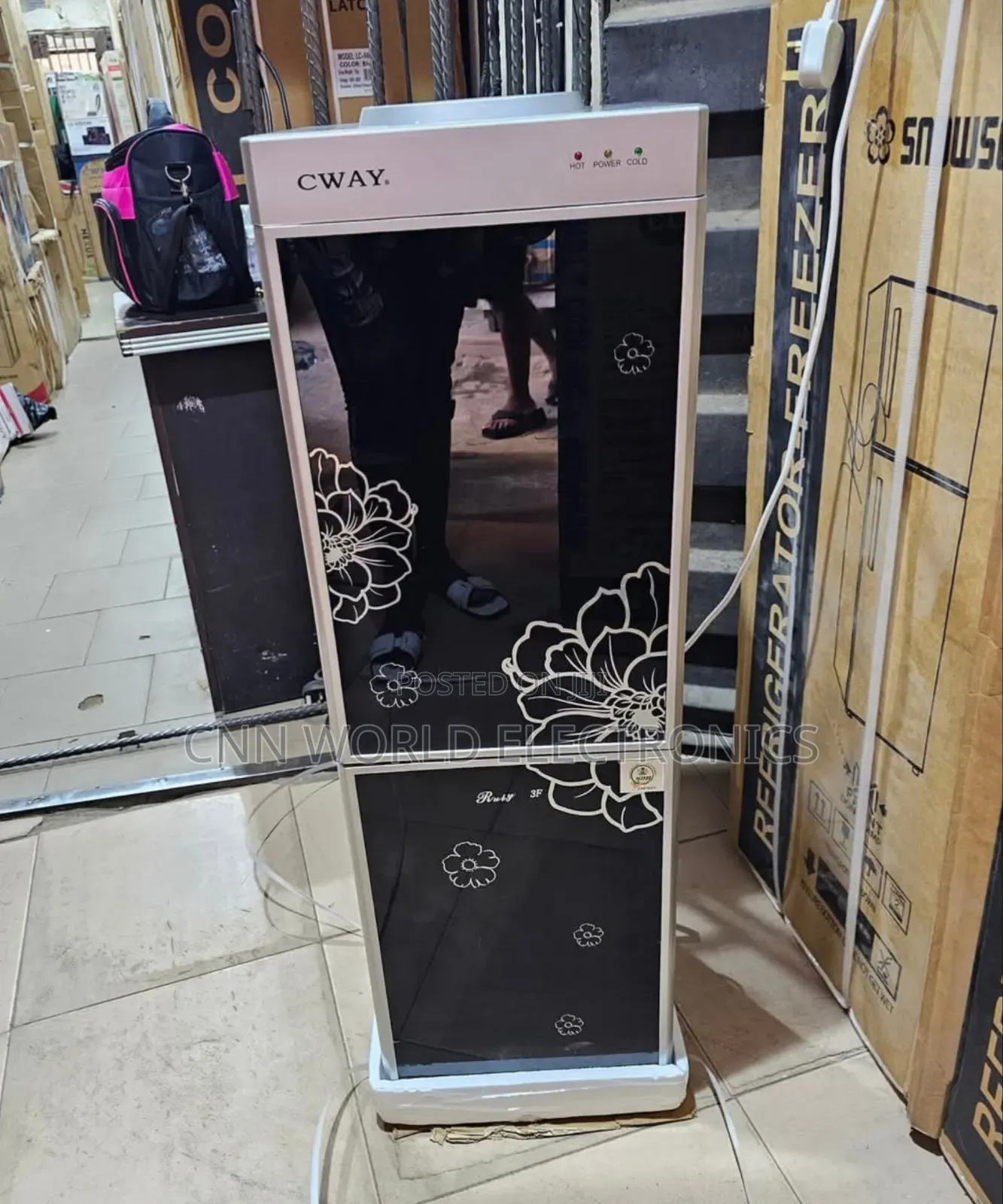 Brand New Cway Hot and Cold Water Dispenser With Fridge