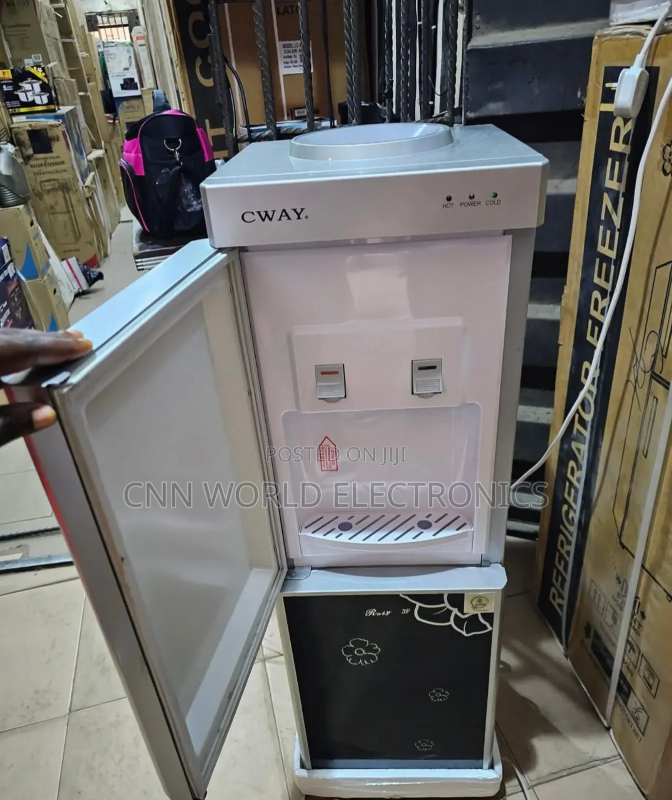Brand New Cway Hot and Cold Water Dispenser With Fridge