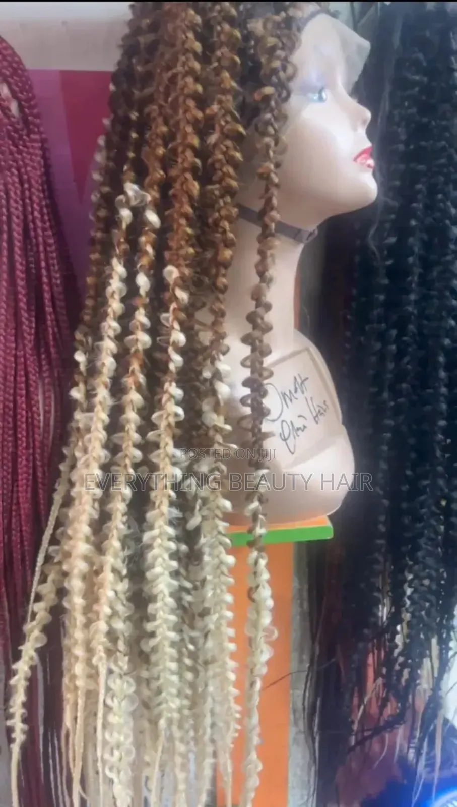 Two Tone Butterfly Braided Wig