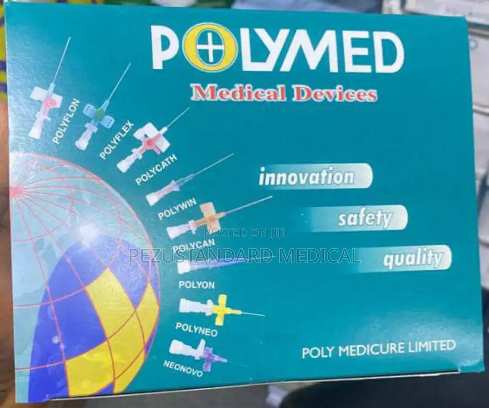 I.V. Cannula With Injection Port and Wings