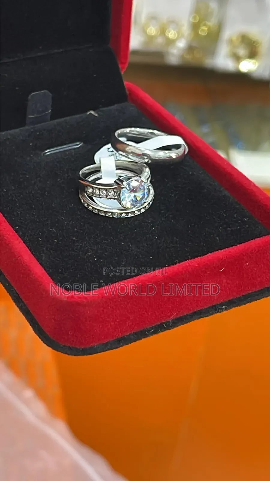 Silver Luxury Steel Double Rings