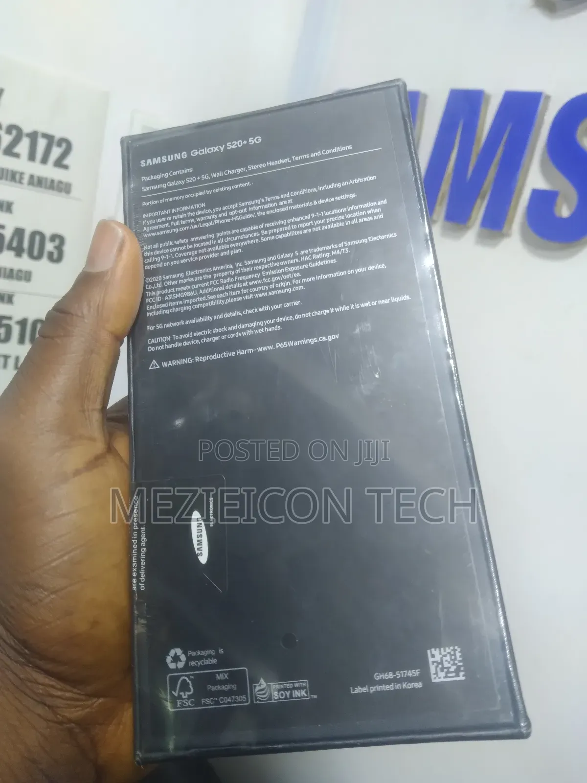 New Samsung Galaxy S20+ 128 GB Silver