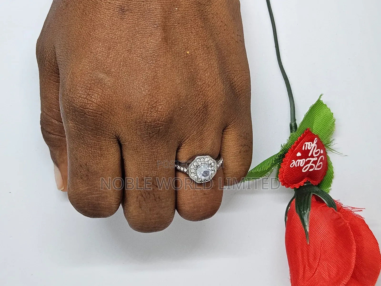 Solid Silver Proposal Engagement Rings