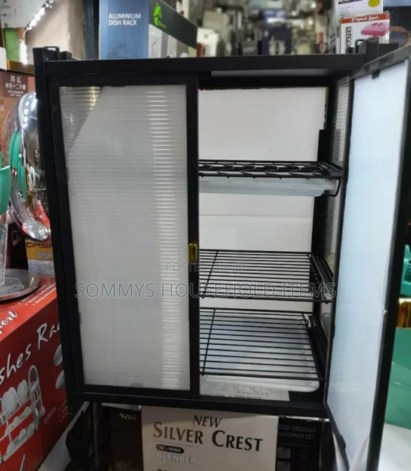 Dish Drainer With Glass Cover