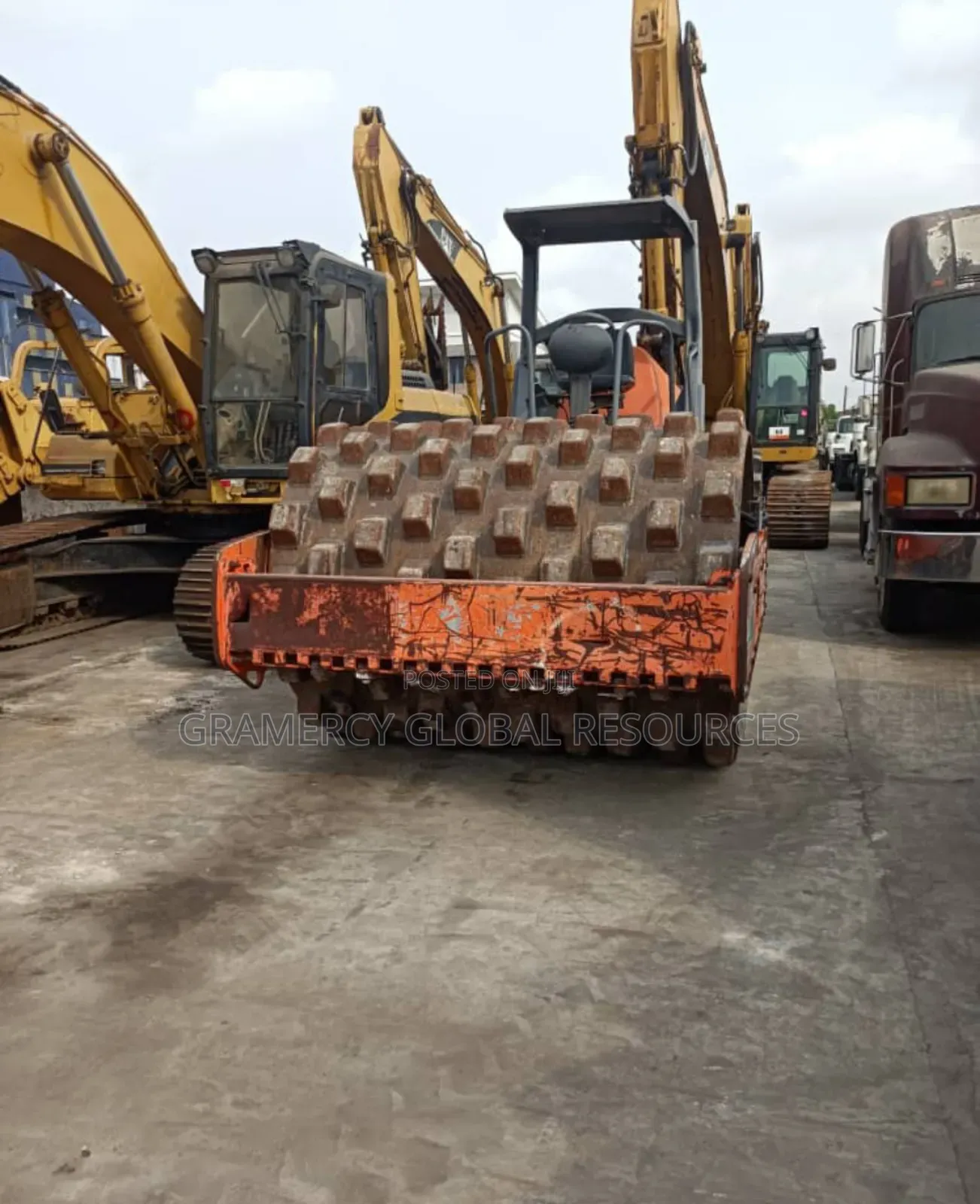 Foreign Used Road Roller With Sheep Foot