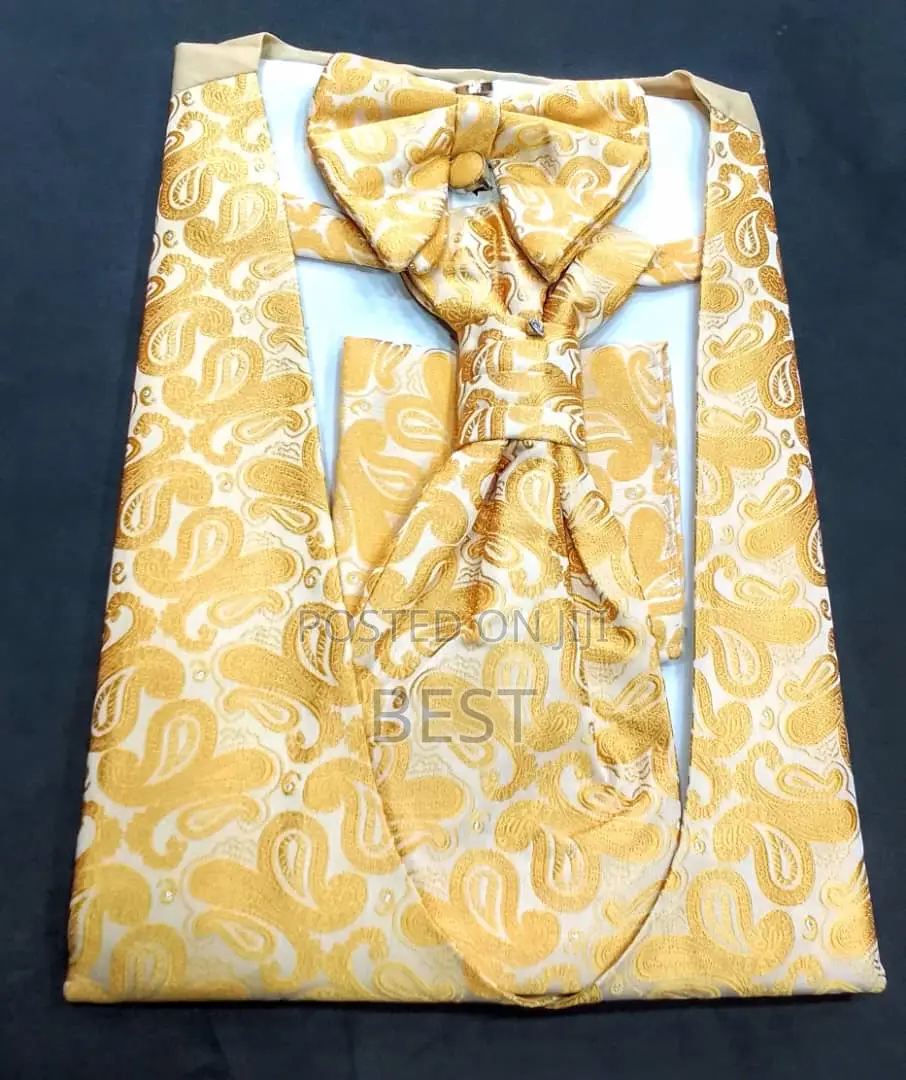 Complete Set Inner Designed Waistcoat Jacket for Men of Clas