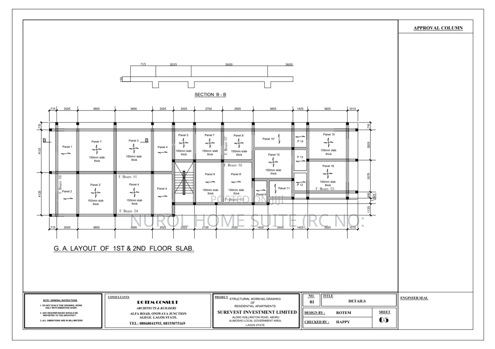 Detailed Structural Drawing(RC;3270183)