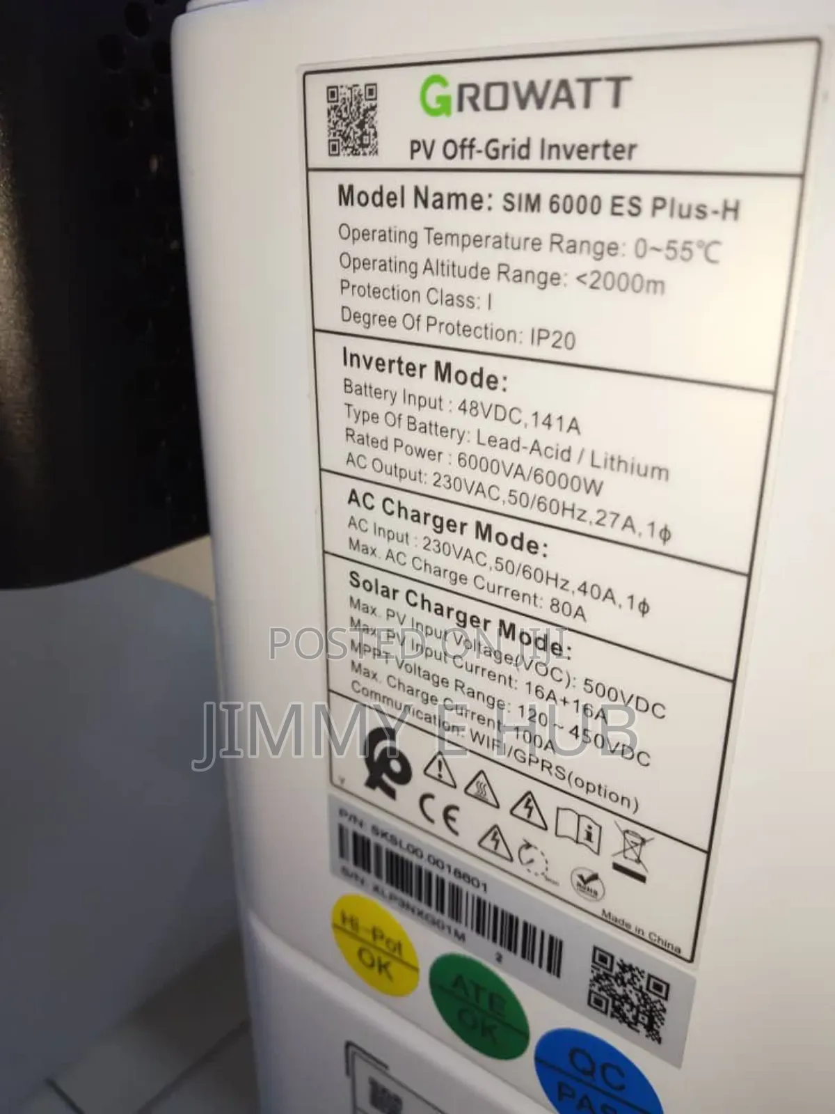 Growatt Sim 6000 Es Future-H Series Growattsim1