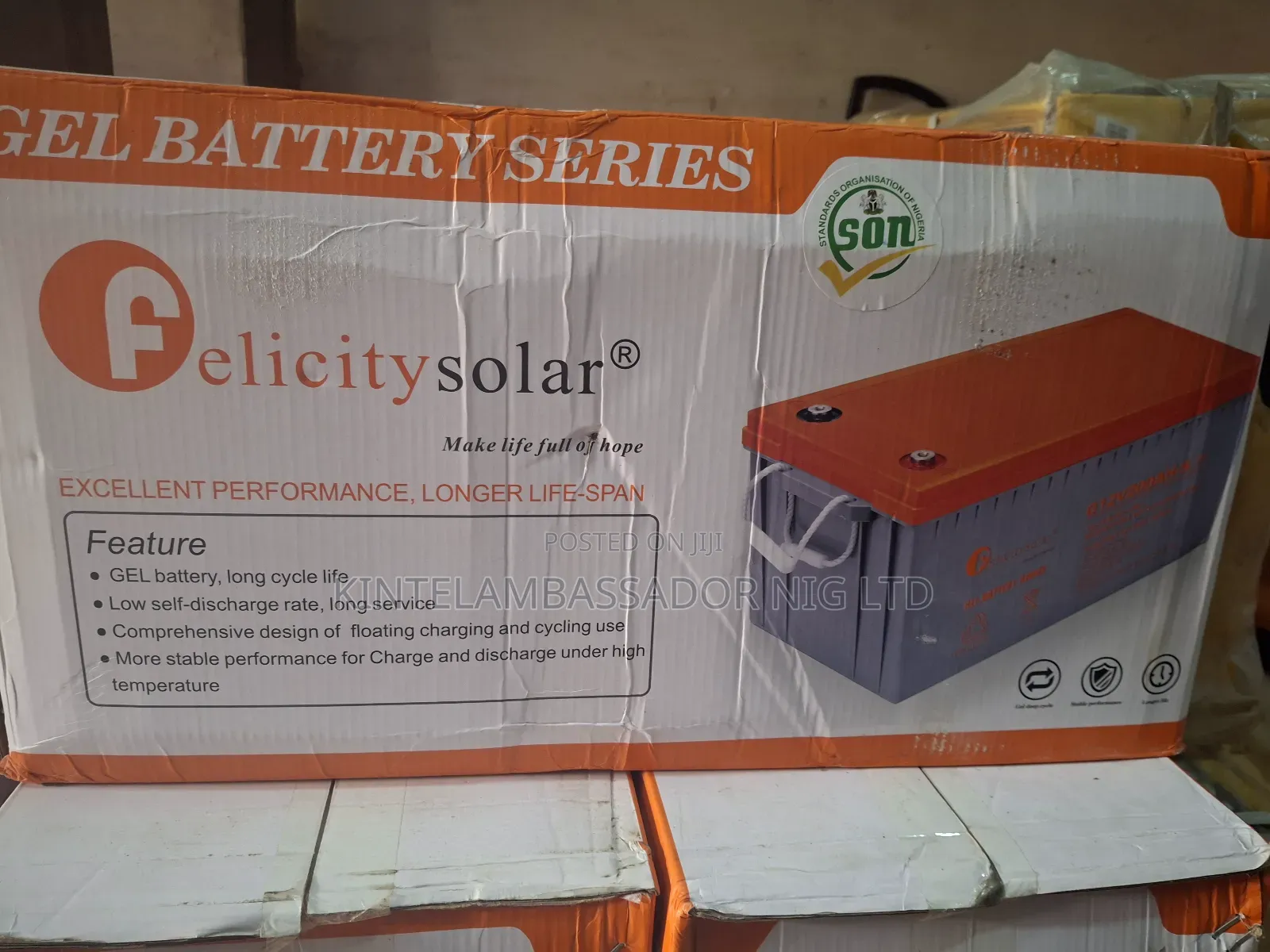 Felicity Dry Cell Batery- 200ahm/12v