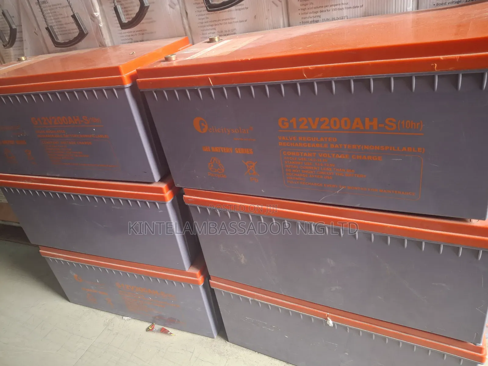 Felicity Dry Cell Batery- 200ahm/12v