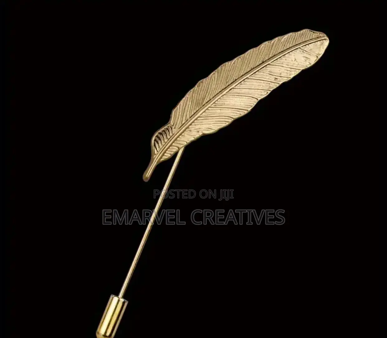 1PC Elegant Men's Feather Lapel Pin, Alloy Brooch