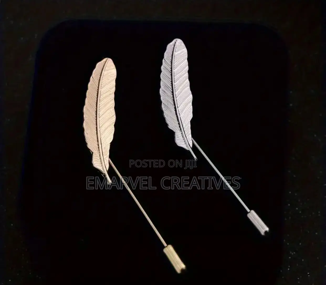 1PC Elegant Men's Feather Lapel Pin, Alloy Brooch