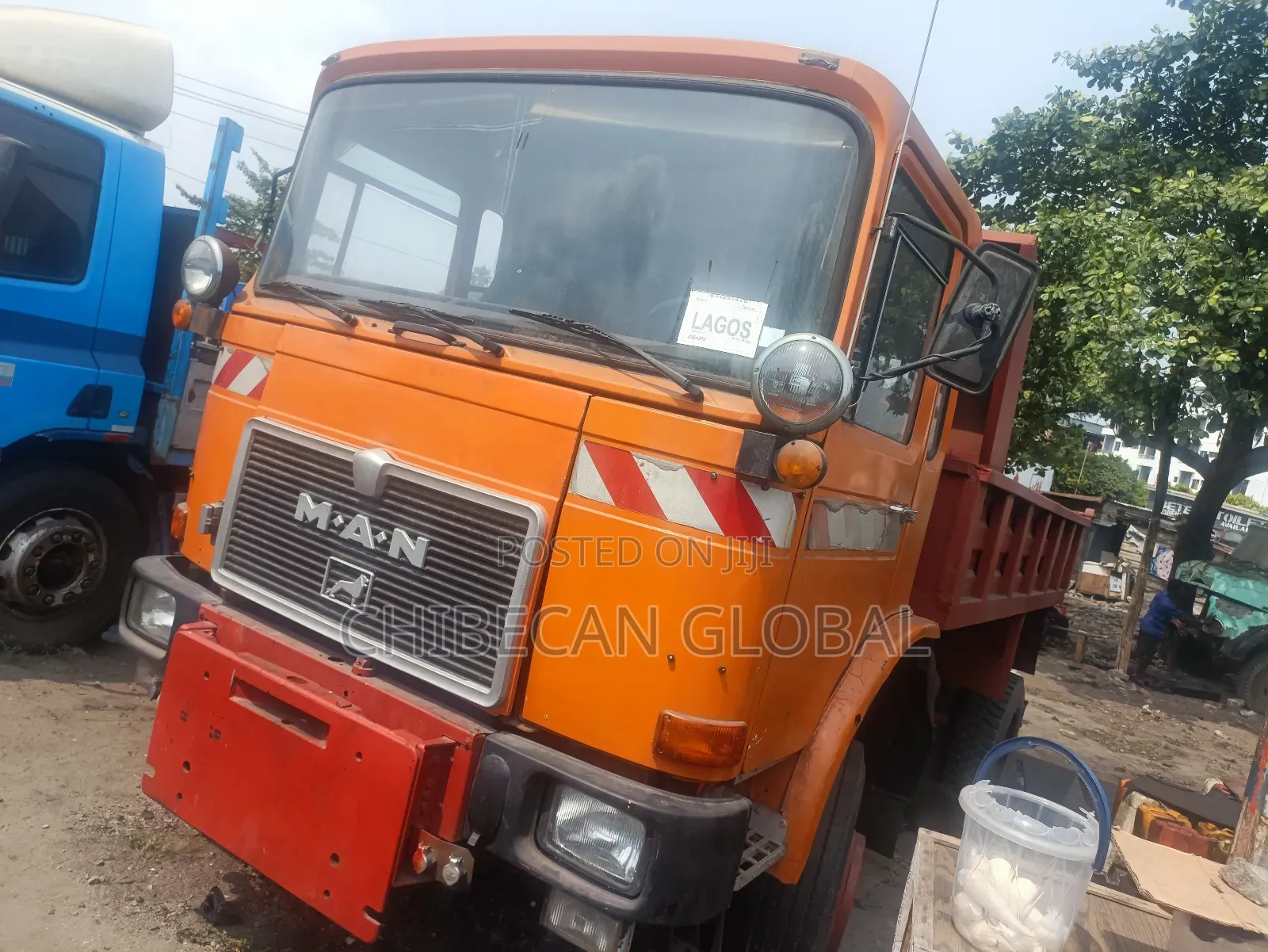 Man Diesel Tipper 6 Tyres 2000 Orange