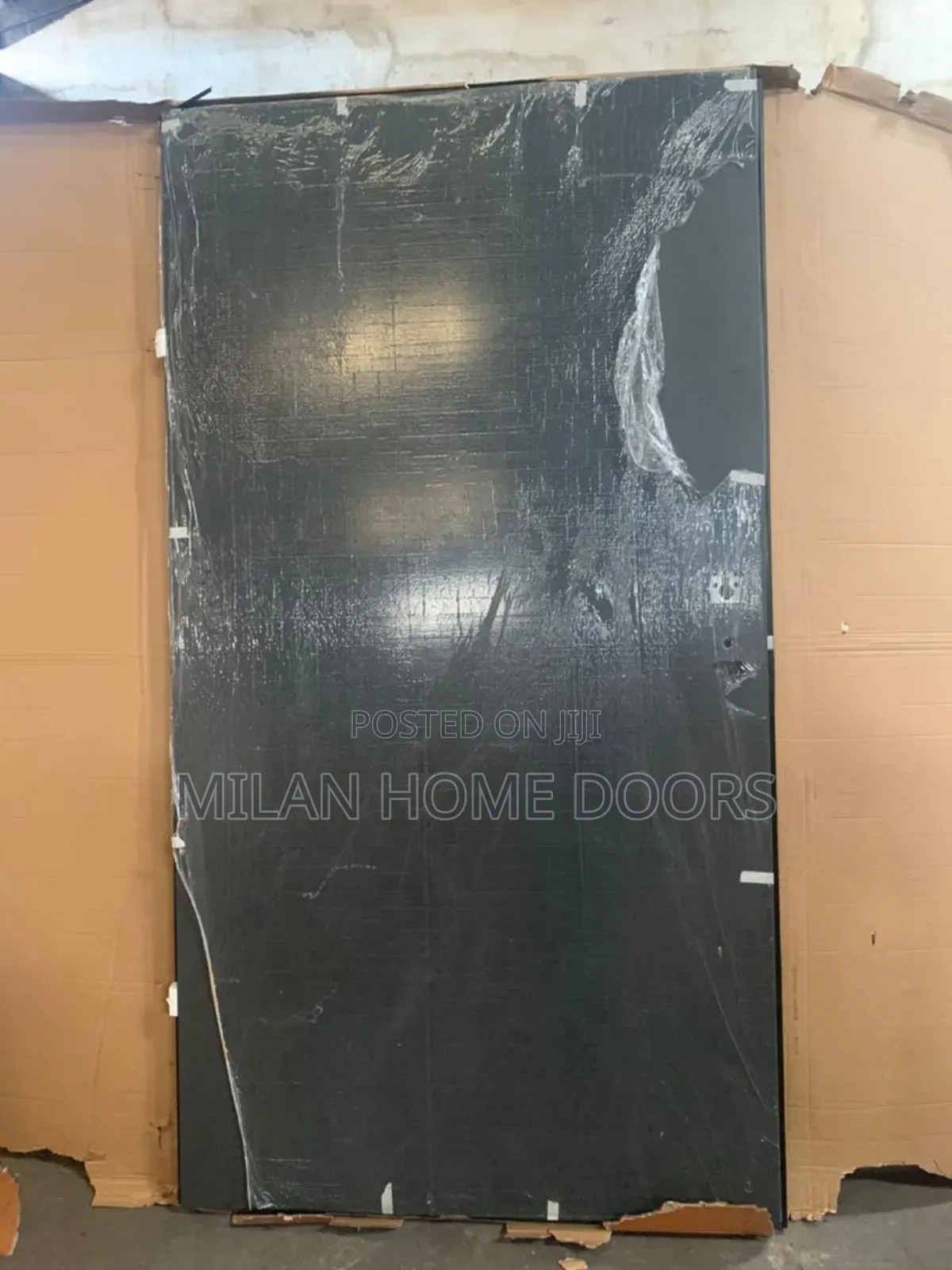 Black Coated 1060 (4ft Single Leaf) Israeli Security Door
