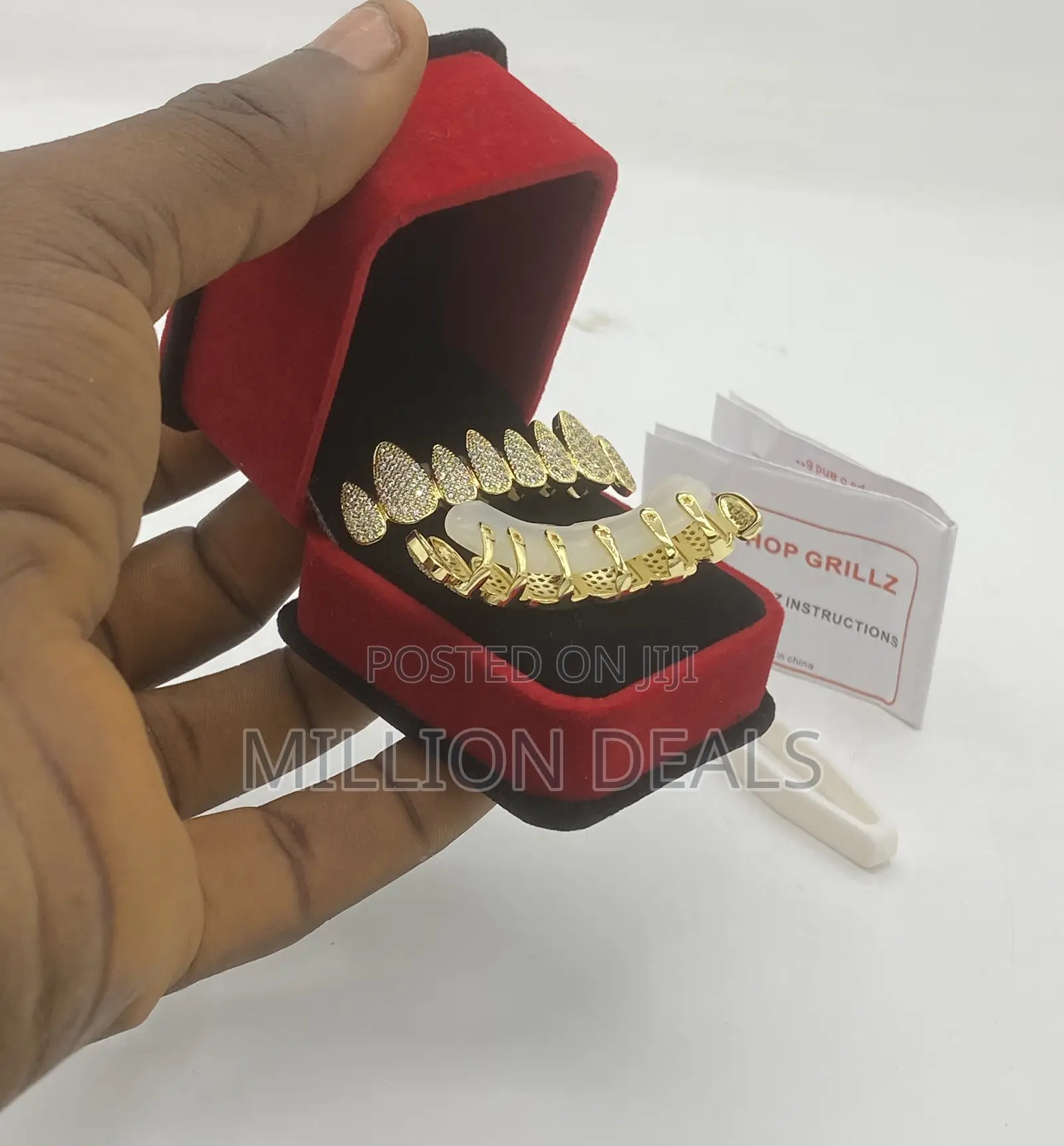 Iced Stones Gold Men’S Teeth Grills