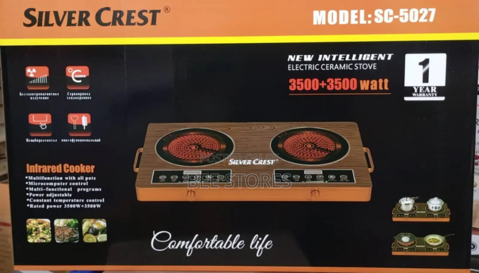 Silvercrest Double Face Inffared Induction Cooker Hot Plate
