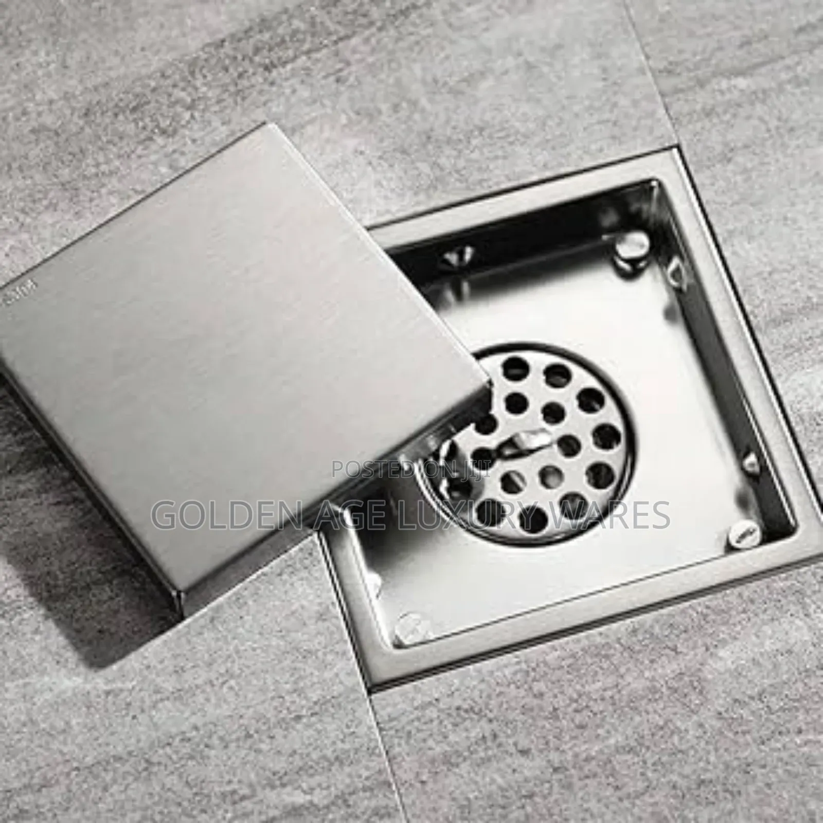 100mm Square Tiles Insert Floor Drain
