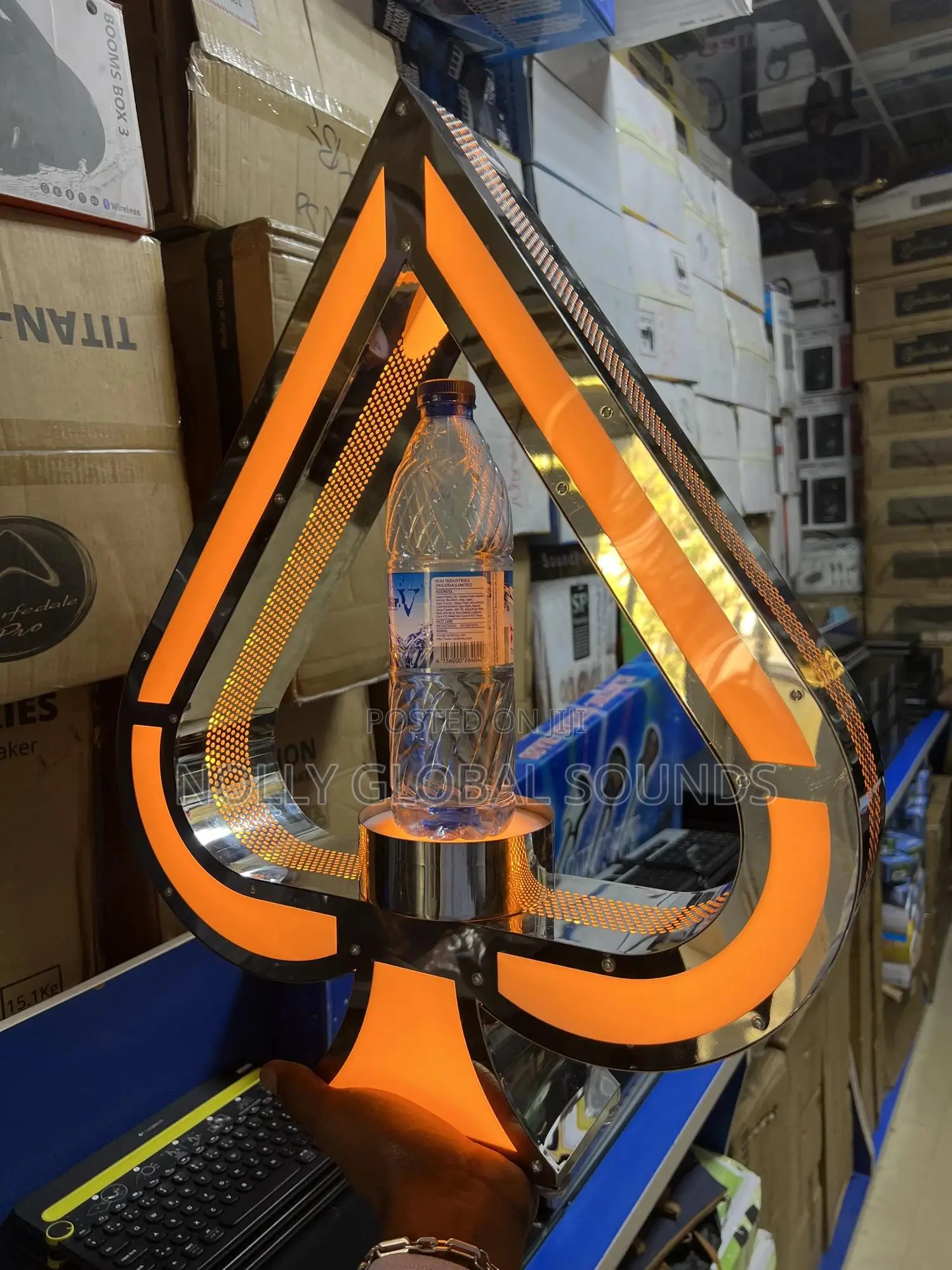 Ace Of Spade LED Champagne Carrier Custom Logo Wine Carrier