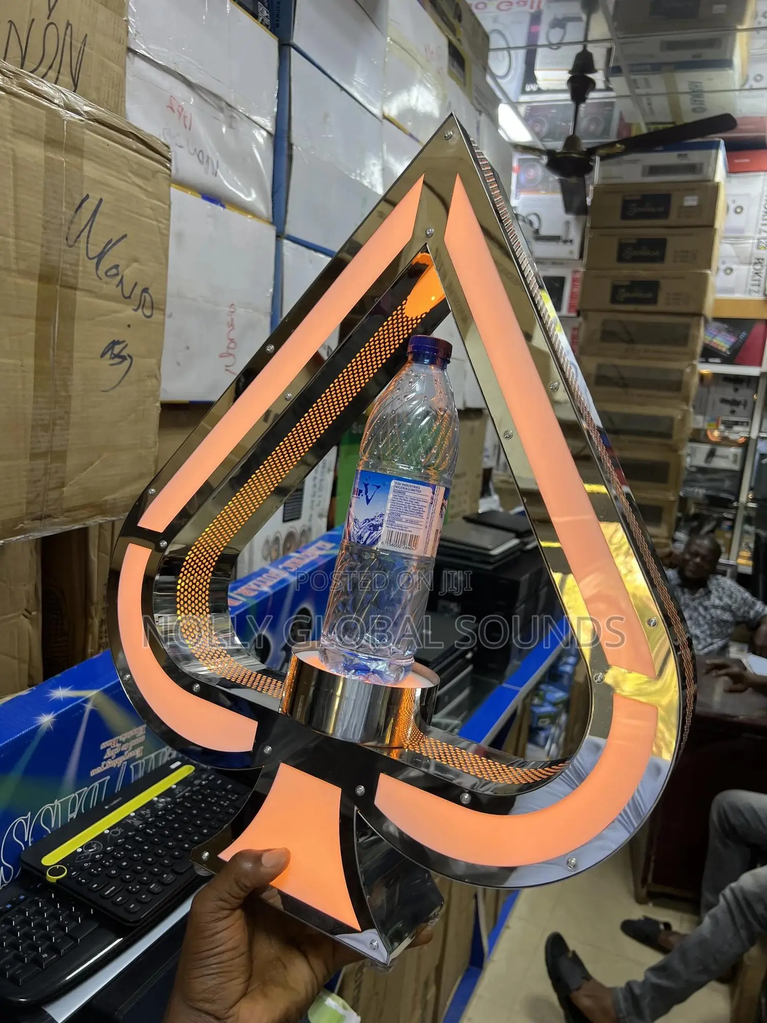 Ace Of Spade LED Champagne Carrier Custom Logo Wine Carrier
