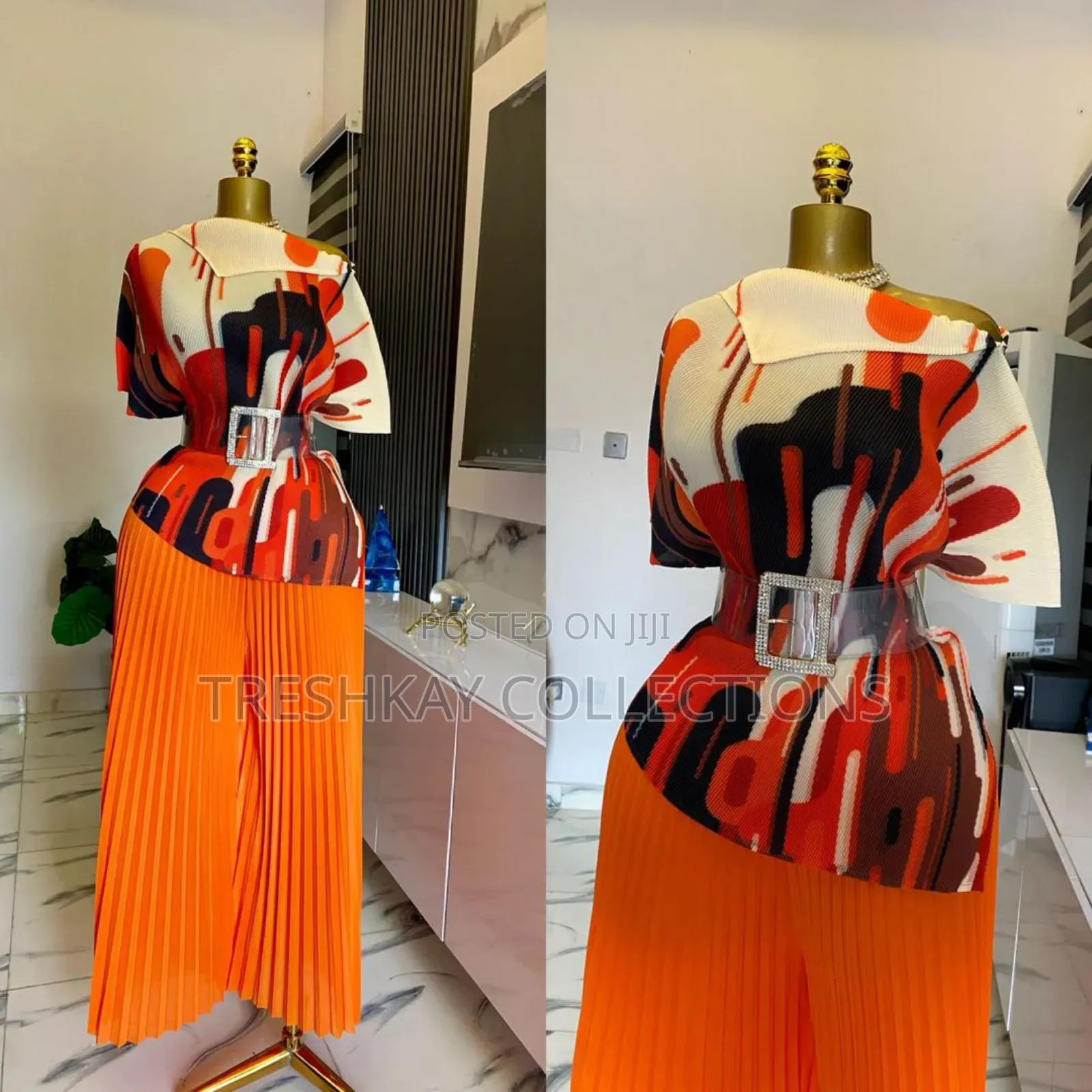 Quality Assured Asymmetric Miyaki Pant Set