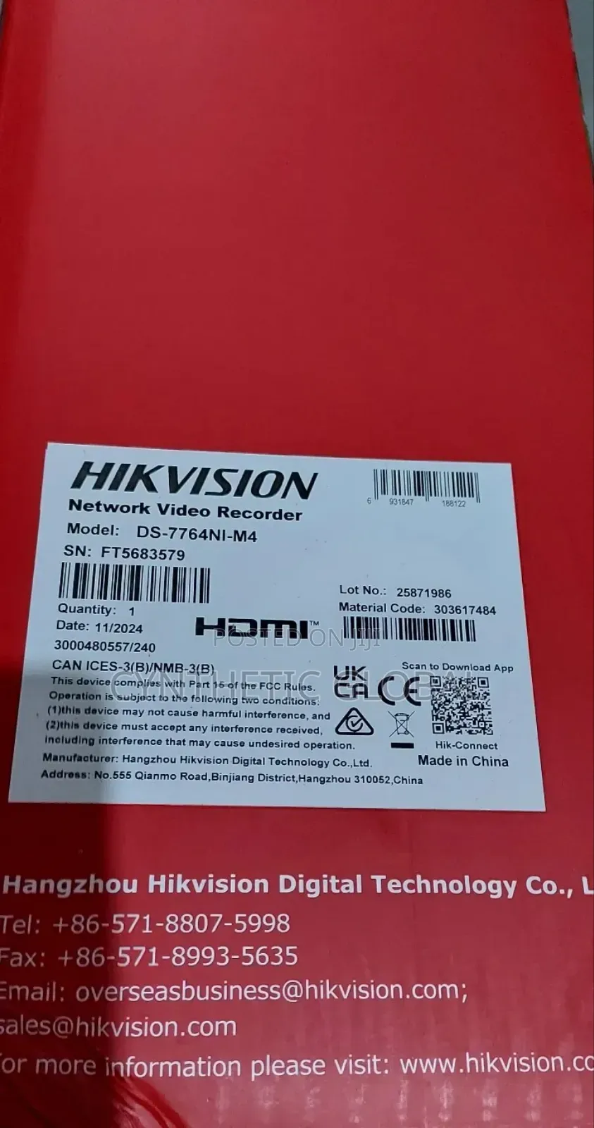 Hikvision 64ch NVR M4 Ds-7764ni-M4