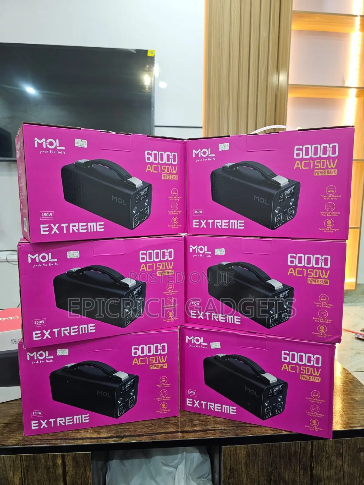 Mol Extreme 60,000mah 150w Power Station With Socket Outlets