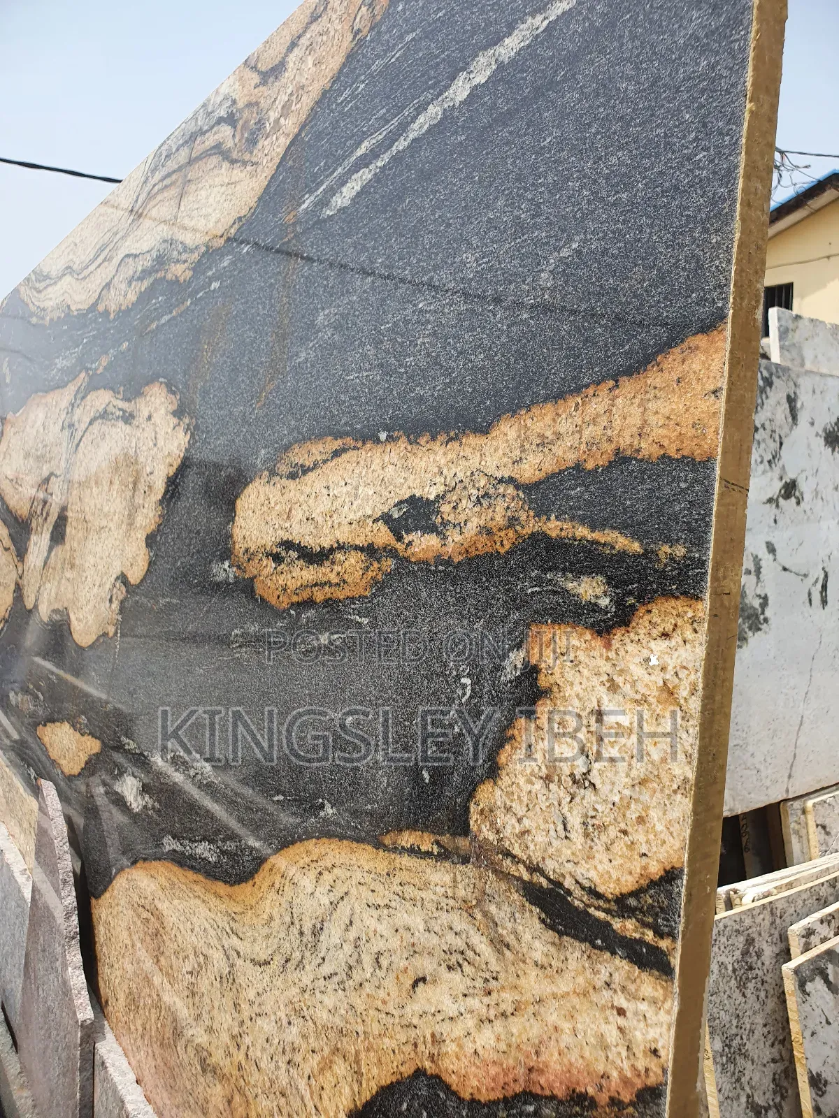 Brazilian Gold Granite for Staircase