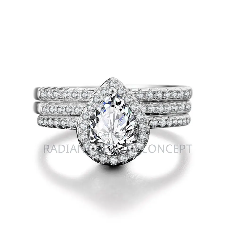Women Zircon Wedding Ring