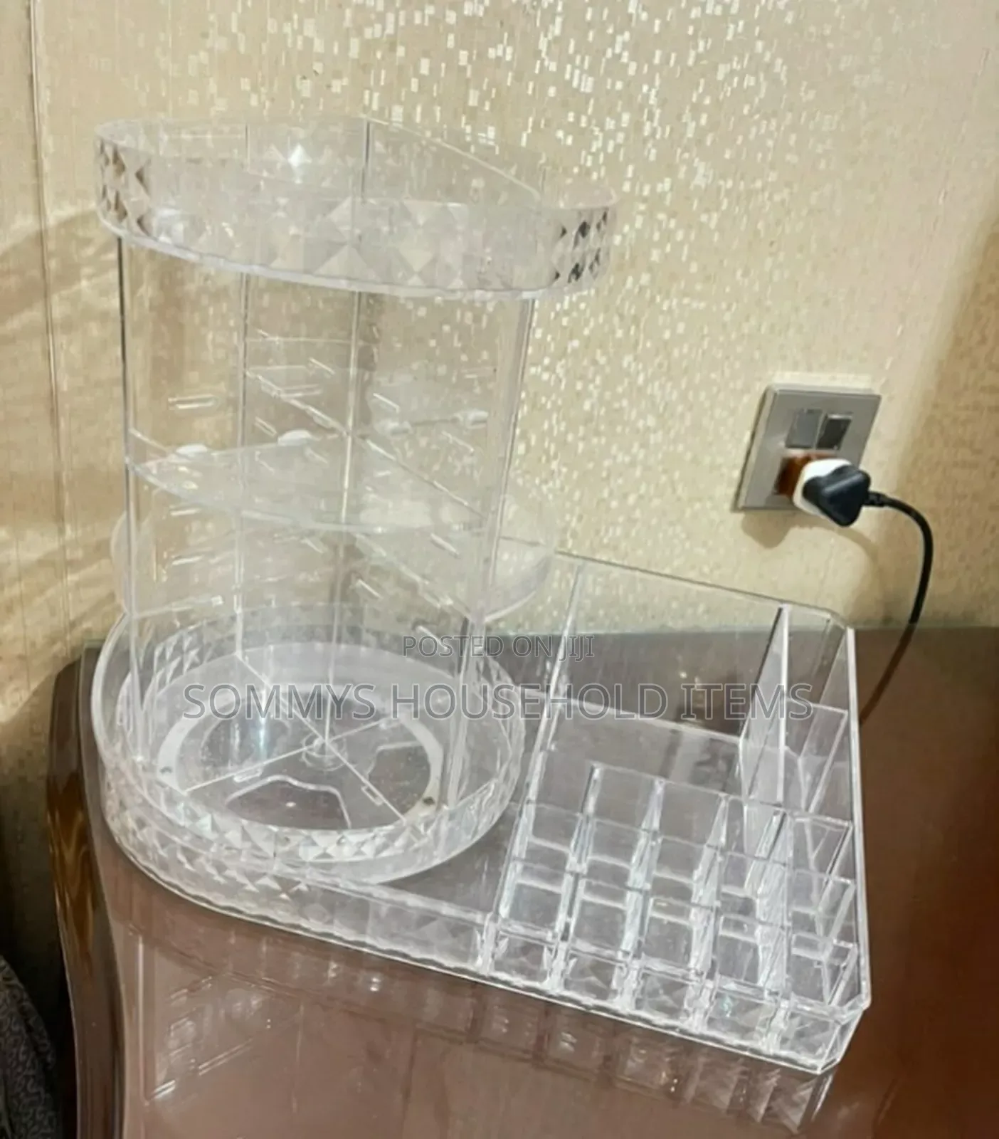 360 Rotating Makeup Organizer With Extension