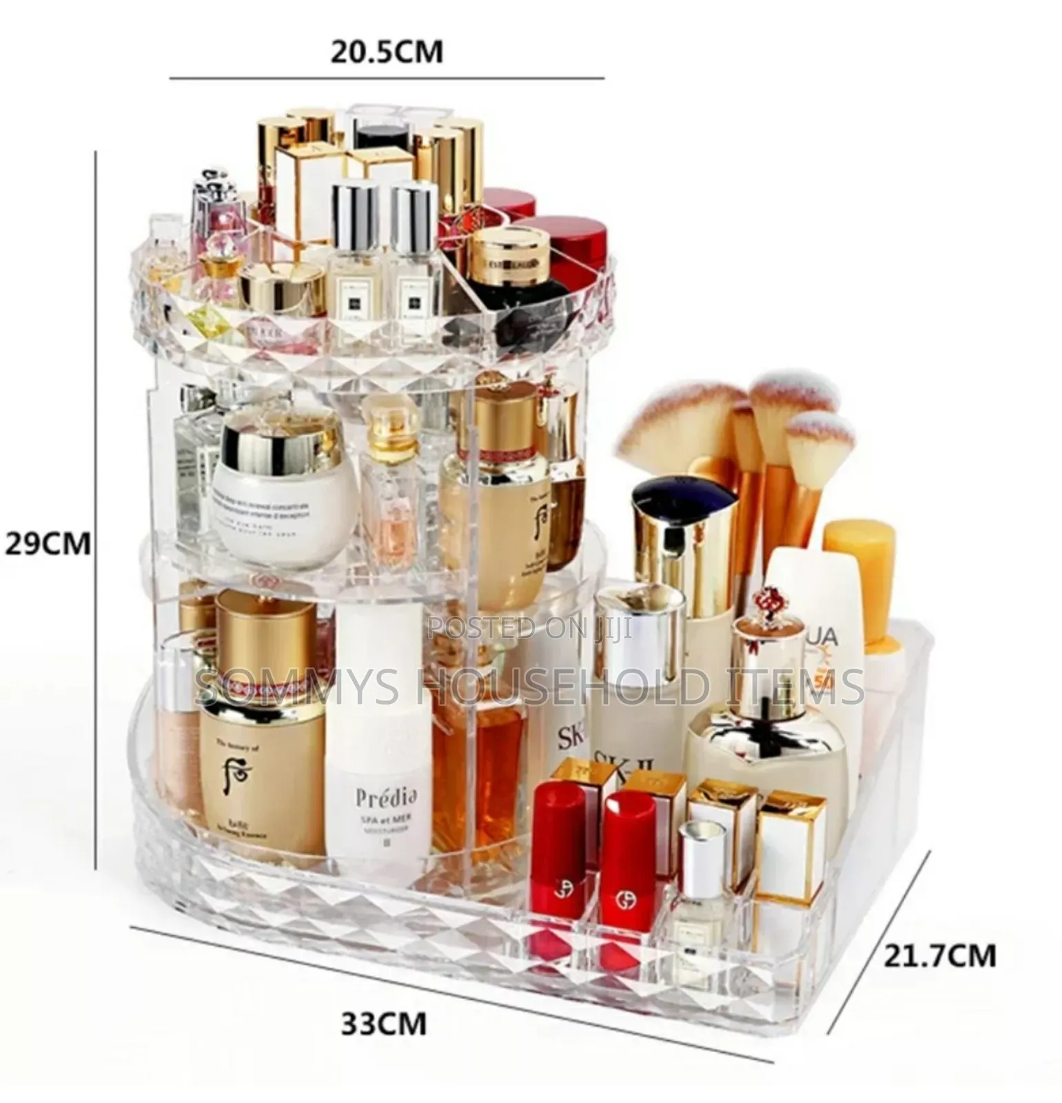 360 Rotating Makeup Organizer With Extension