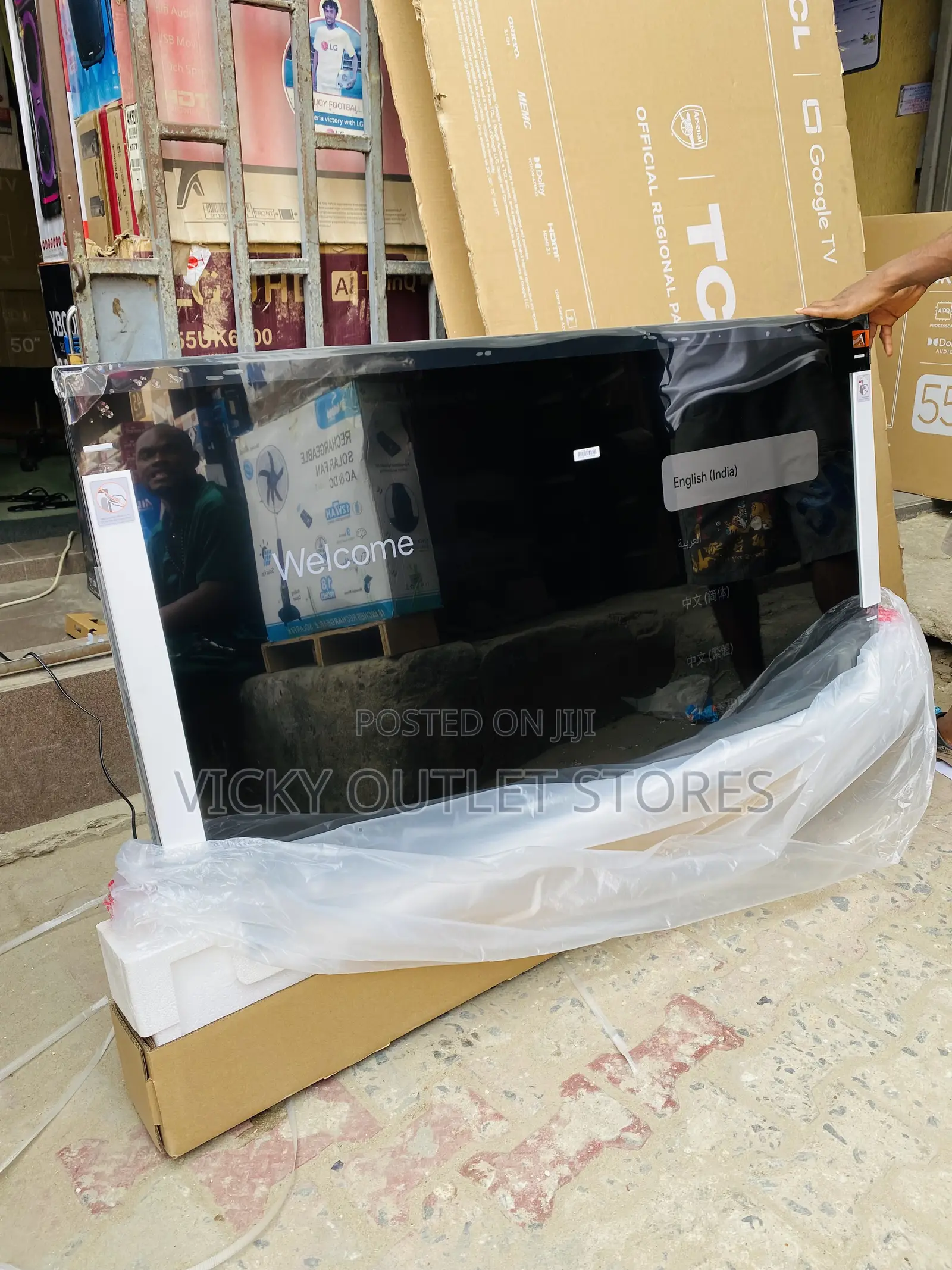 TCL 65”QLED Google Smart Tv