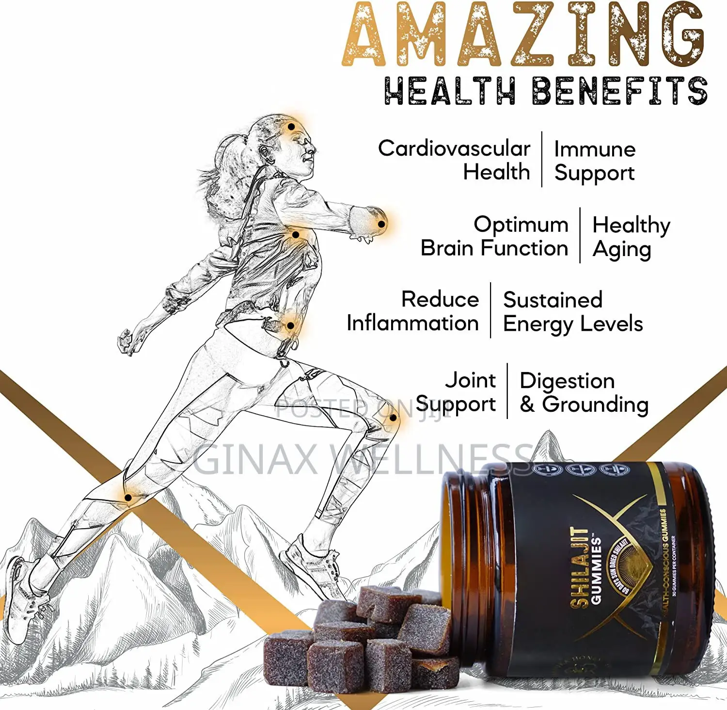 Authentic Himalayan Shilajit Gummies With Manuka Honey