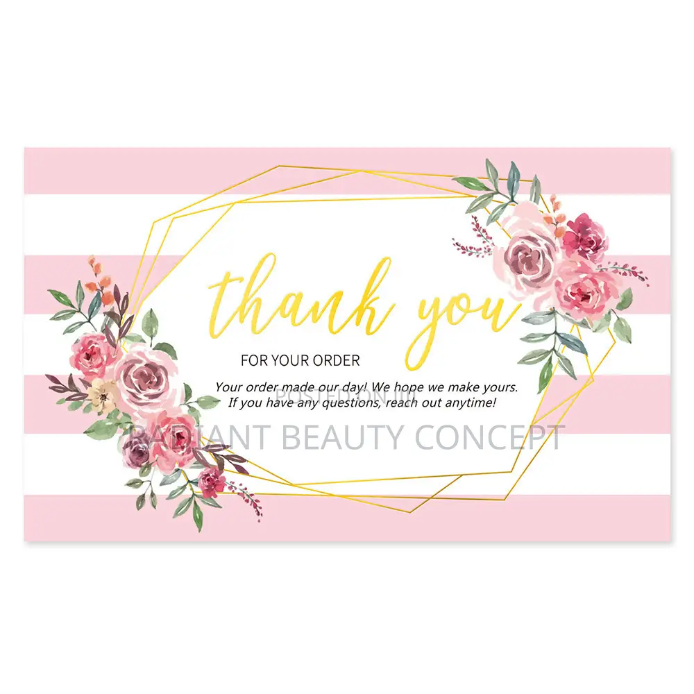 Thank You Appreciation Card 50pieces/Pack