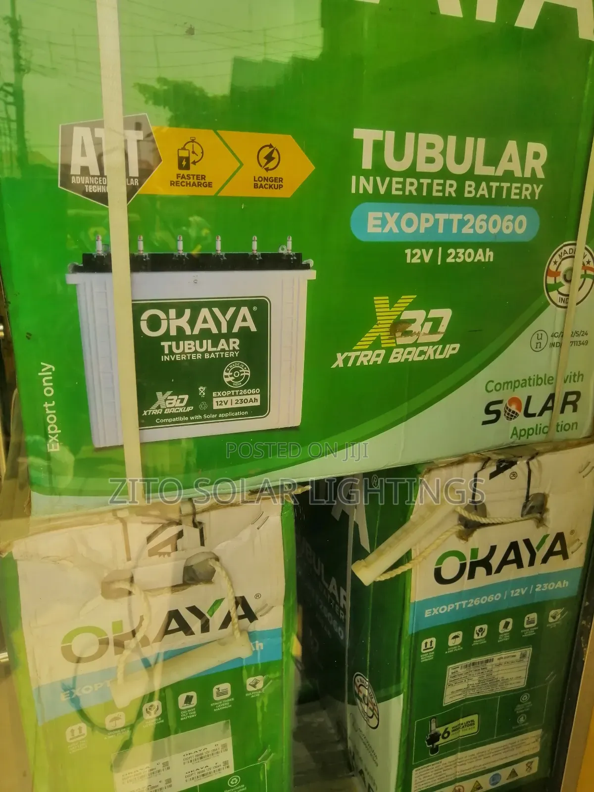 220/230/240ahms Tubular Battery
