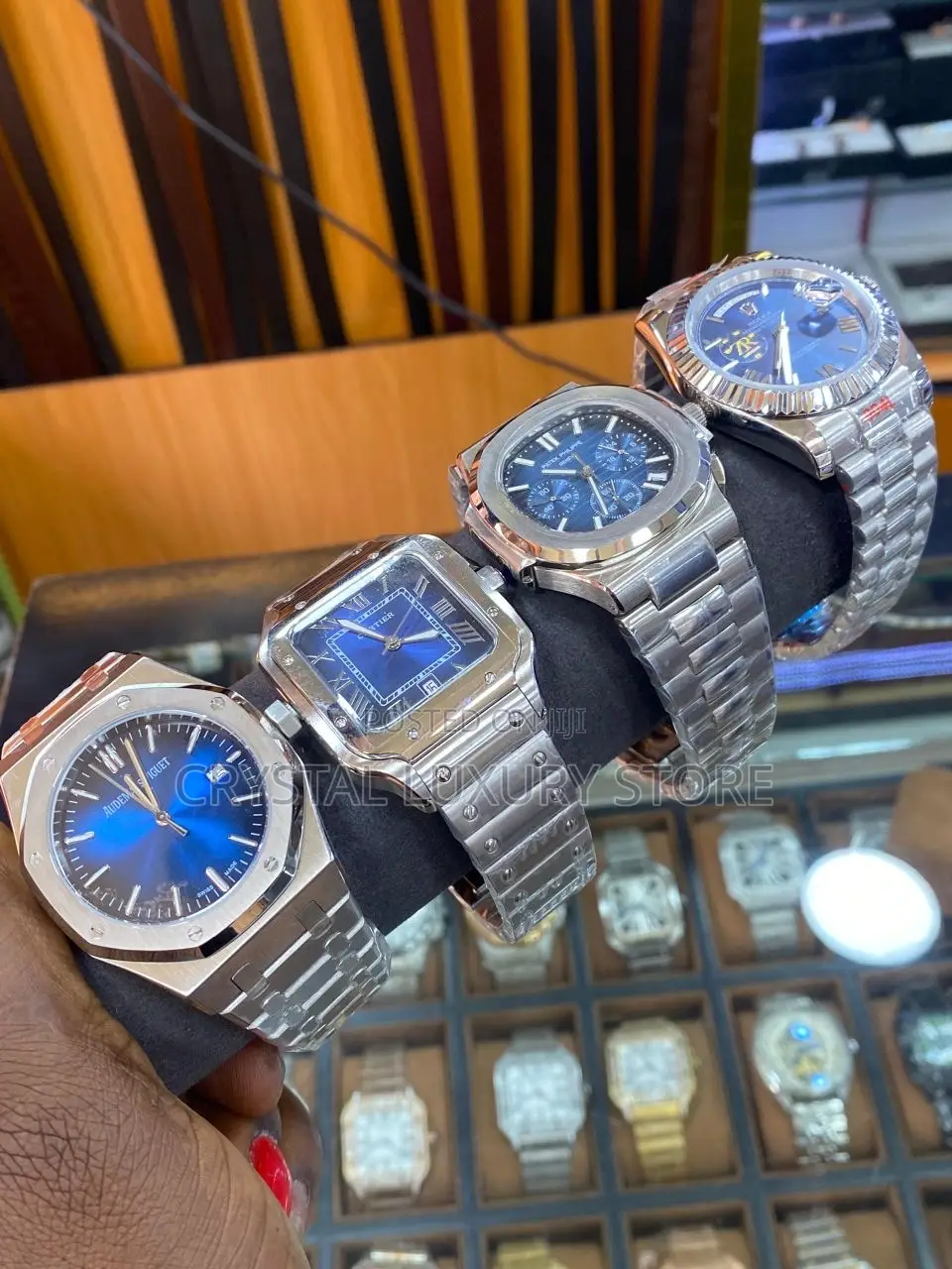 Rolex Quality Luxury Men Chain Strap Wristwatch