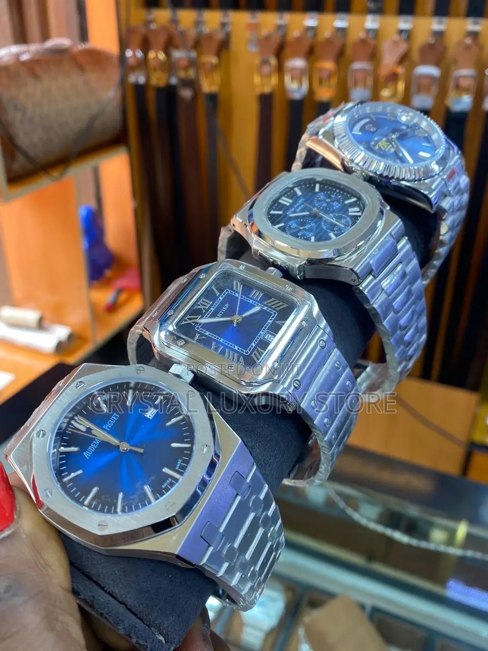 Rolex Quality Luxury Men Chain Strap Wristwatch