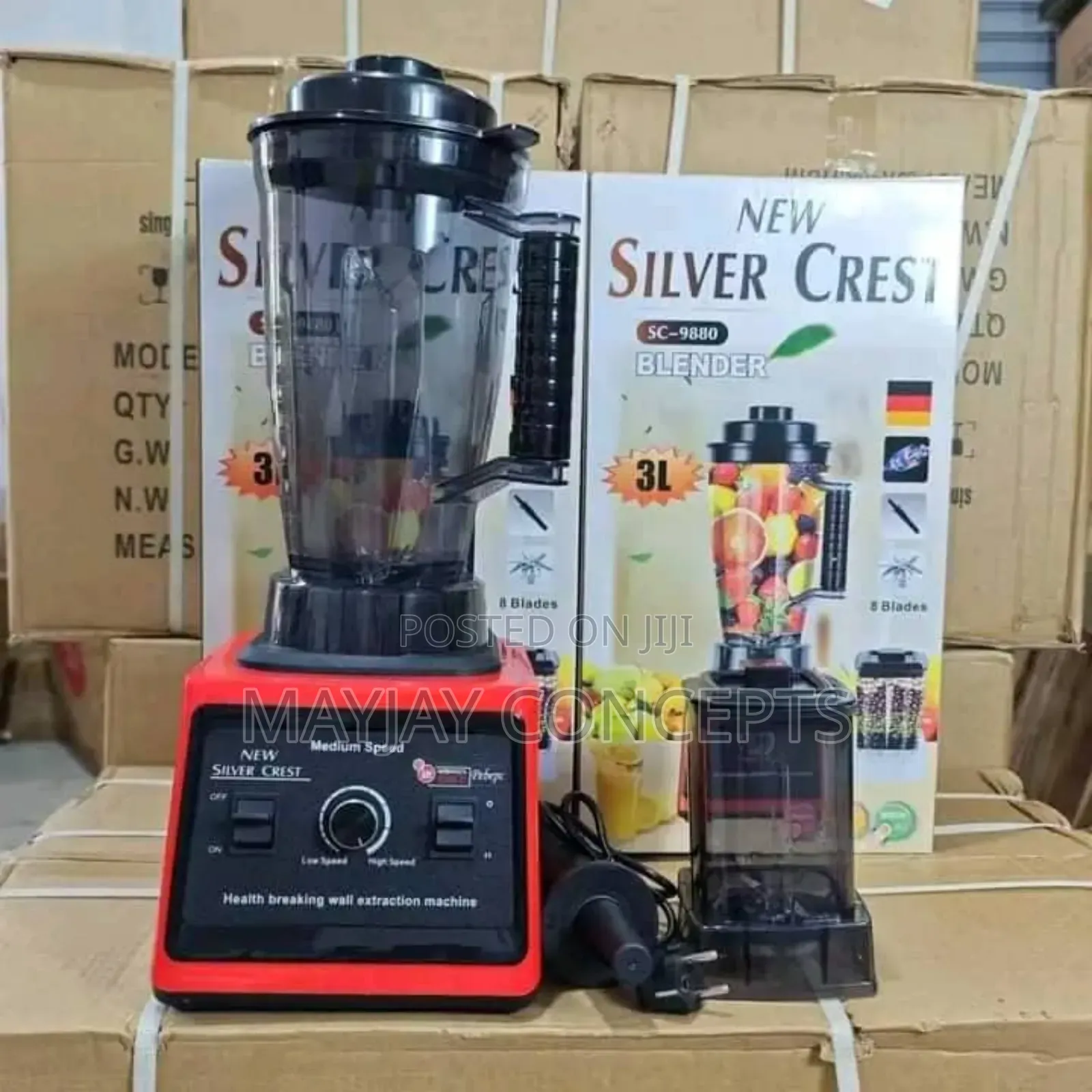 Silver Crest 3L Heavy-Duty Blender and Grinder - 8000W