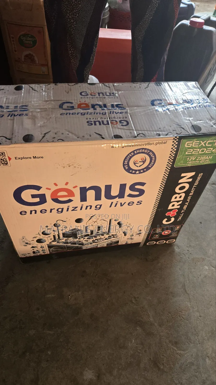 Genus Carbon 220amp Tubular Battery