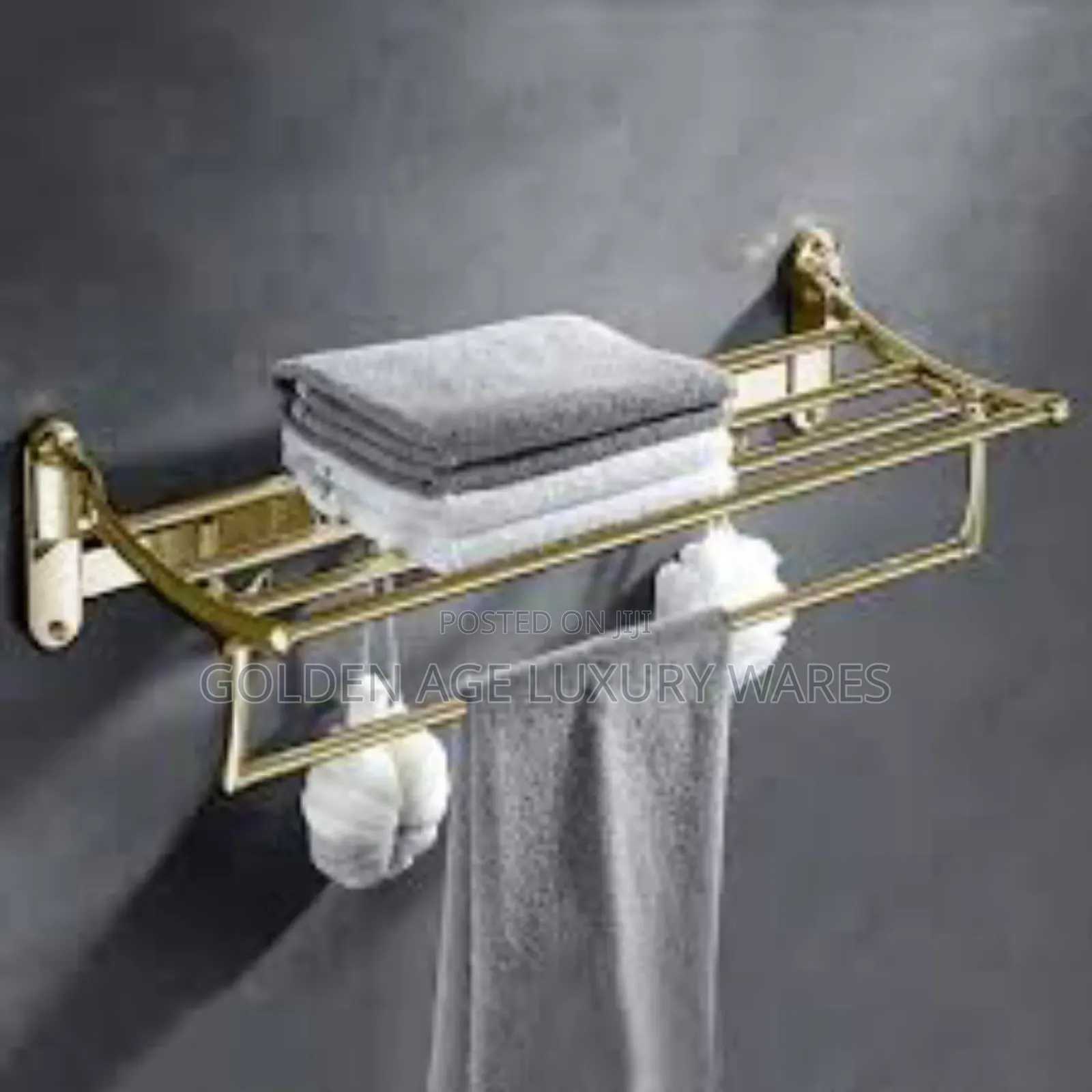 70cm Gold Multiple Towel Rack