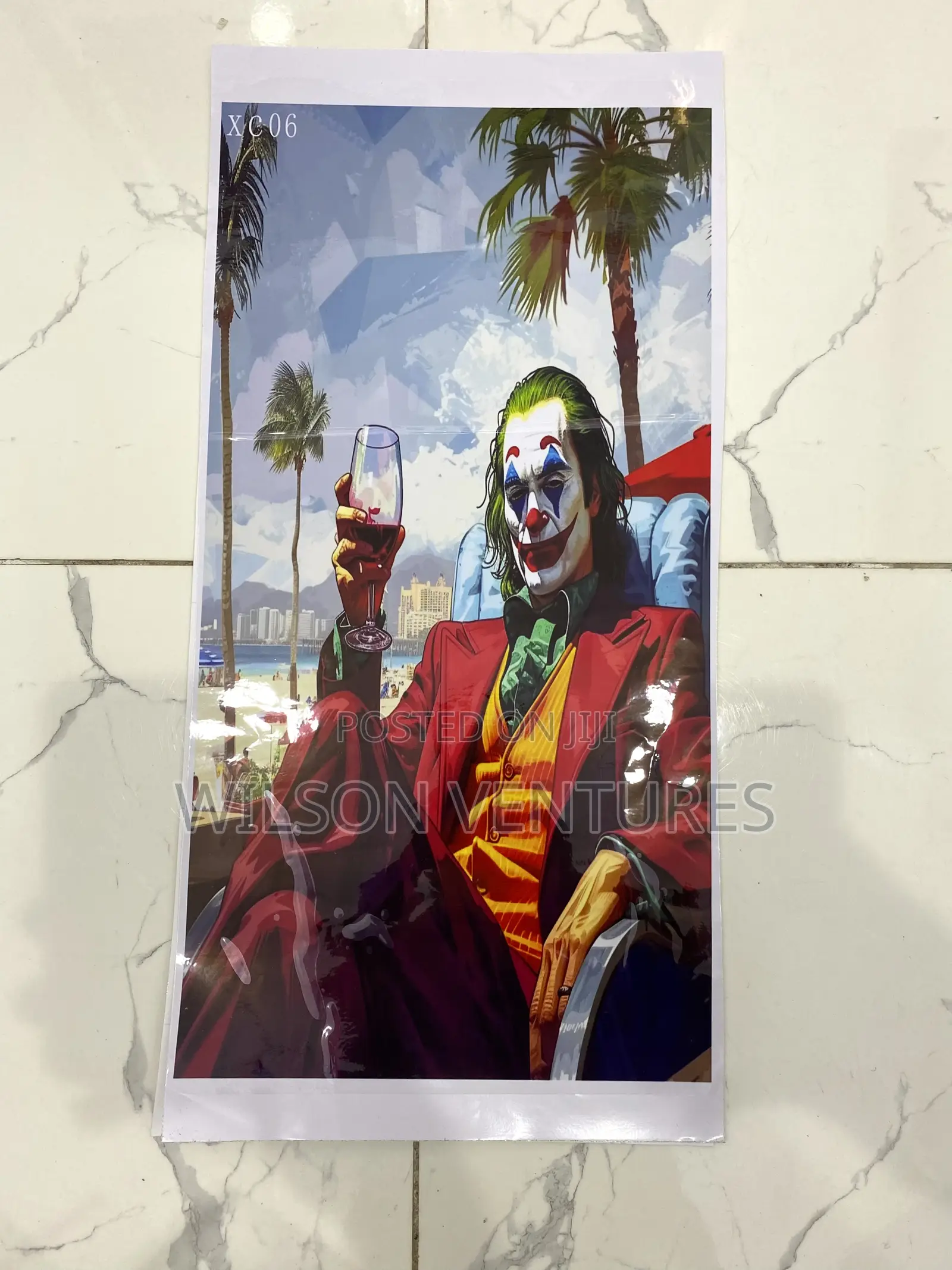 Joker Car Door Pillar Sticker