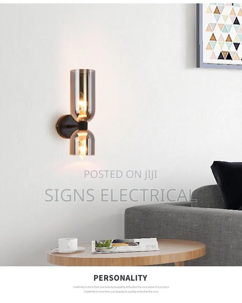 Nordic LED Wall Lamps Glass Bedroom Bedside Lamp