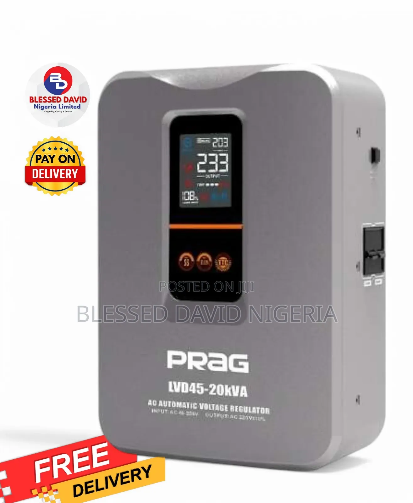 Prag 20kva Relay Voltage Stabilizer (45-280v) Lvd45-20kva