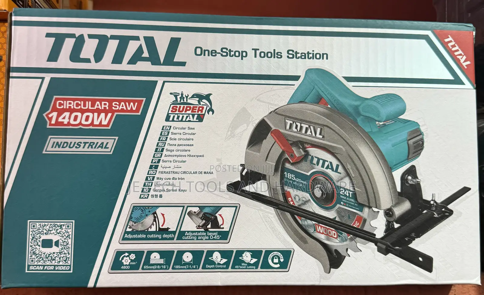 Total Professional Electric Circular Saw 1400W