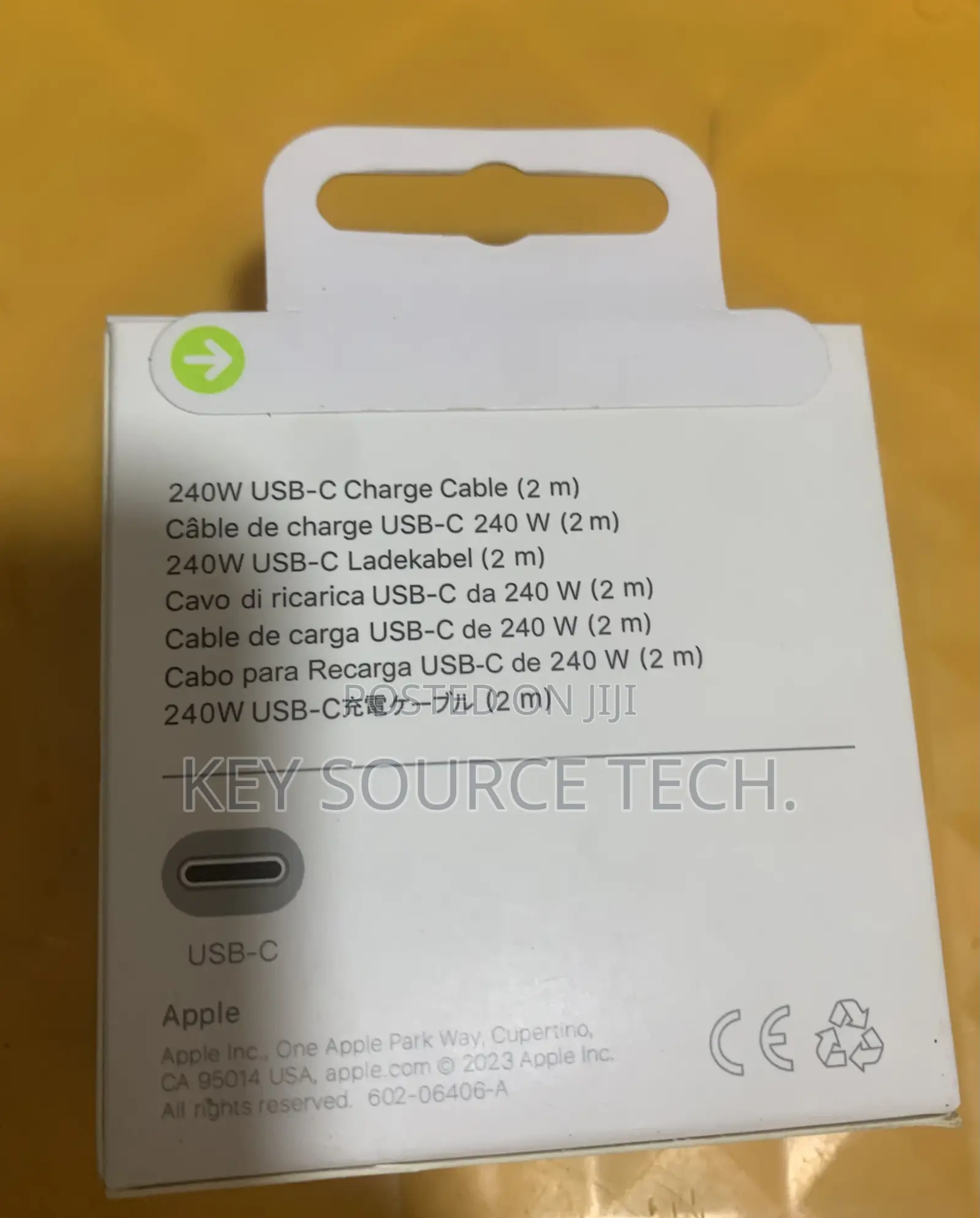 Apple 240w Usb C to Usb C 2m Cable for iPhone 15 Fast Charge