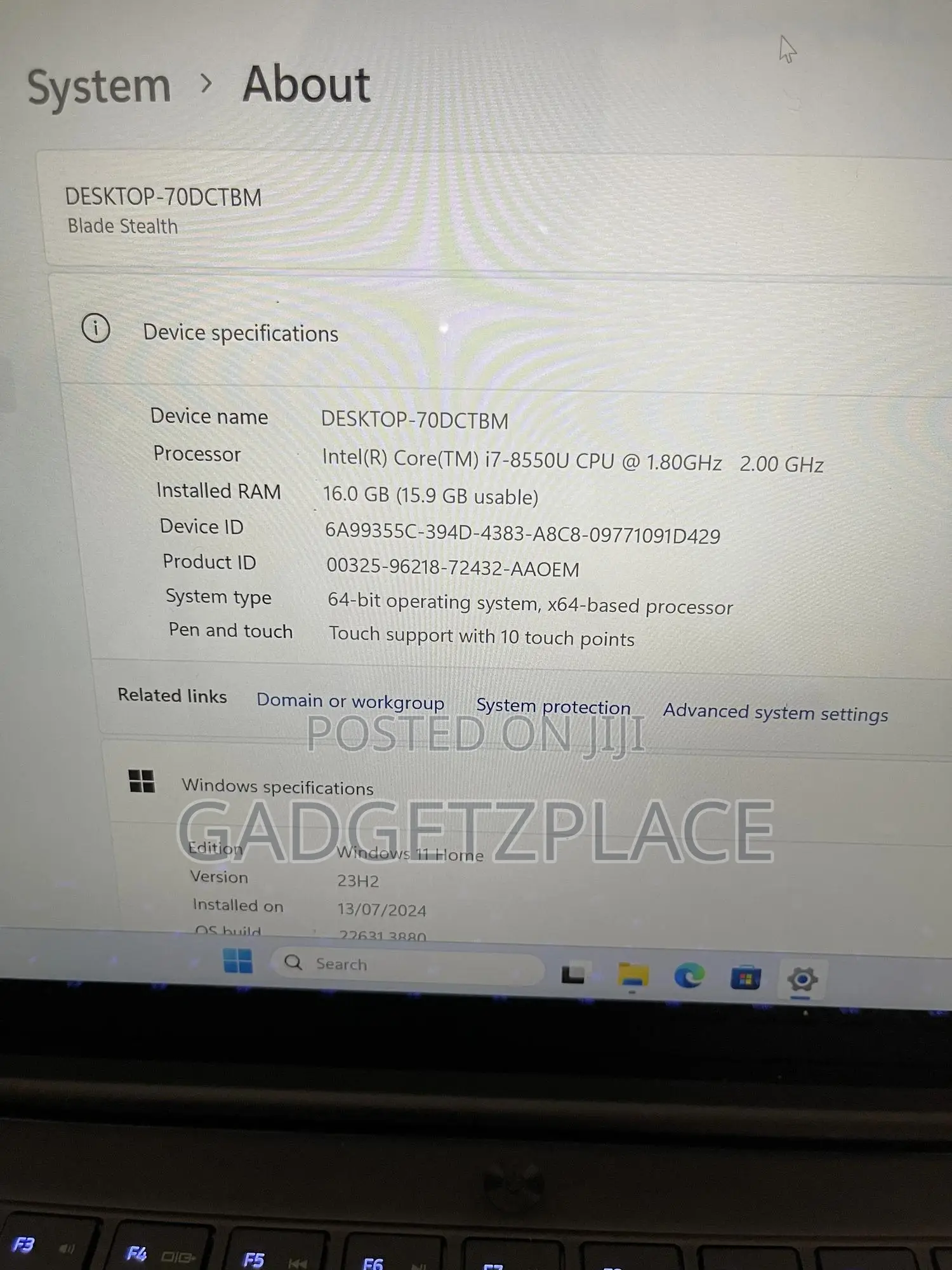 Laptop Razer Blade Stealth 16GB Intel Core I7 SSD 256GB