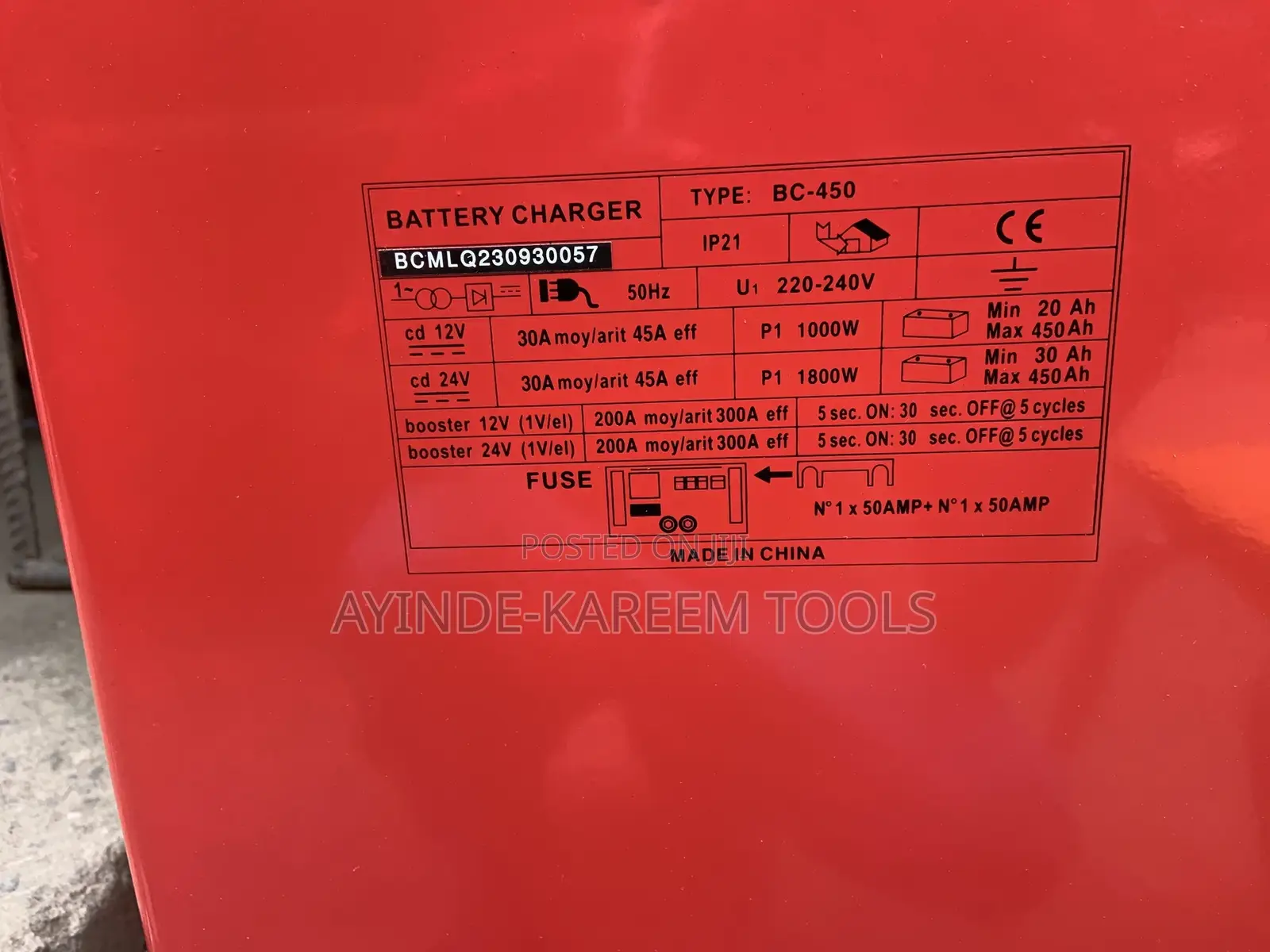 Battery Charger 540W BC-450